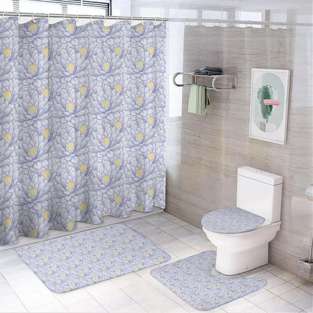 Blooming Petals of Asia — 4-Piece Bathroom Set preview