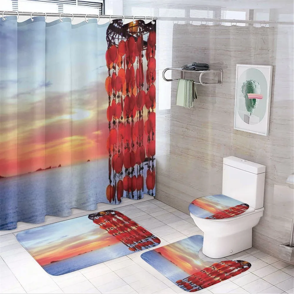 Dreamcatcher Ibiza Sunset — 4-Piece Bathroom Set preview