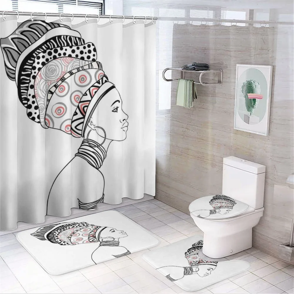 Exotic Safari Boho Folk — 4-Piece Bathroom Set preview
