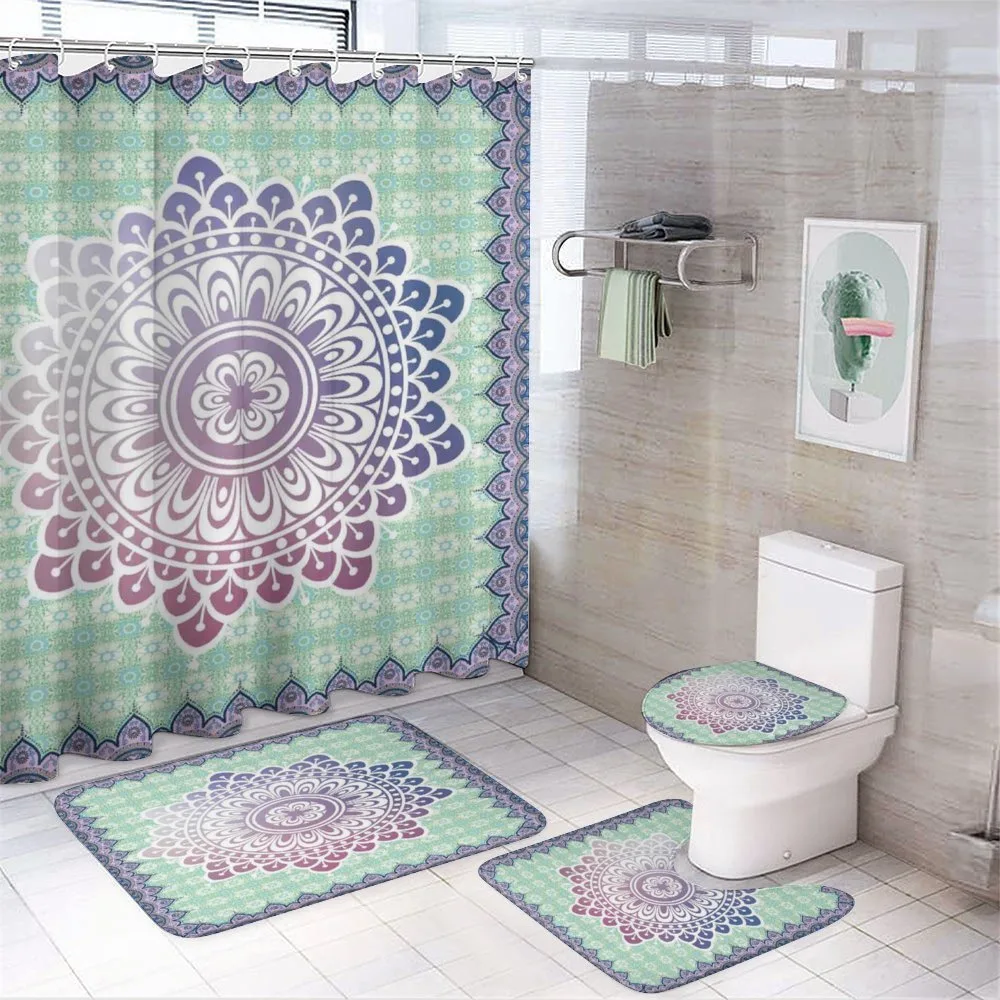 Floral Petal Form Nature — 4-Piece Bathroom Set preview