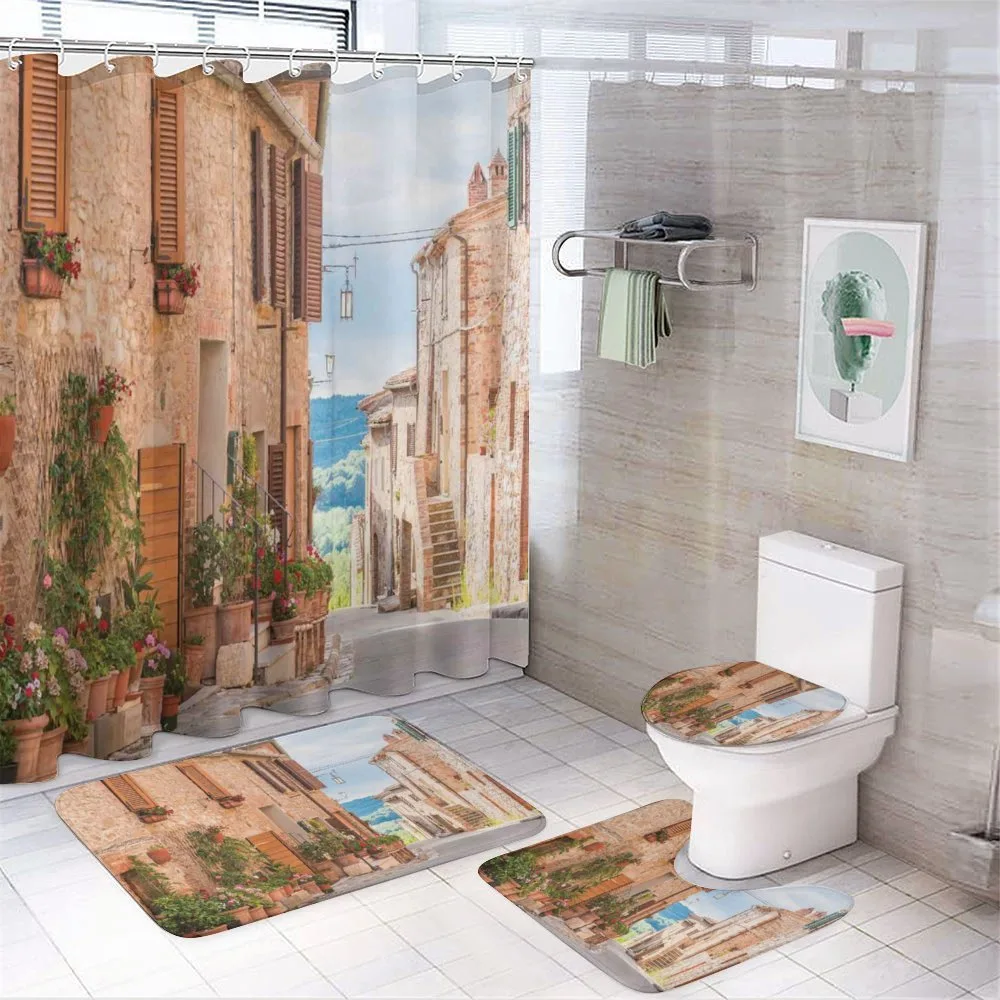 Medieval Old Village — 4-Piece Bathroom Set preview