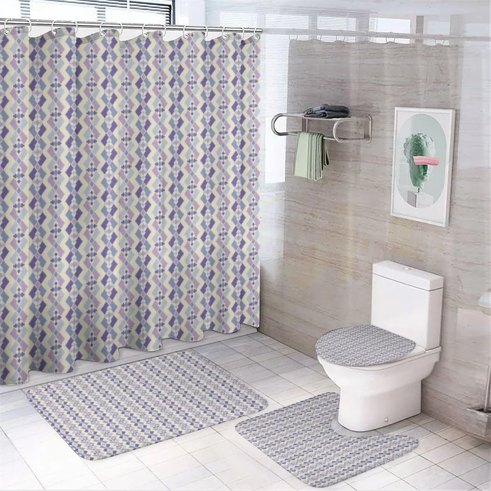 Middle Eastern Geometric Motif — 4-Piece Bathroom Set preview