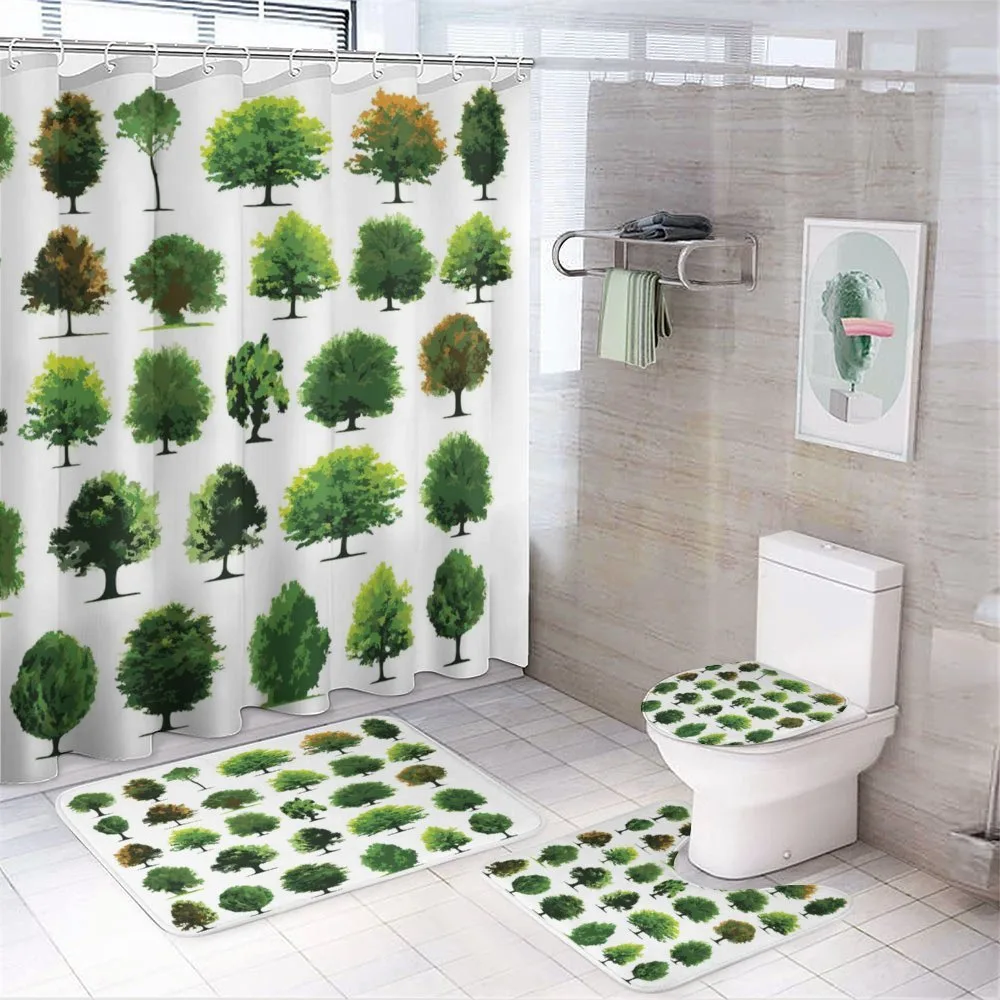 Pines Planes Bushes Tree — 4-Piece Bathroom Set preview