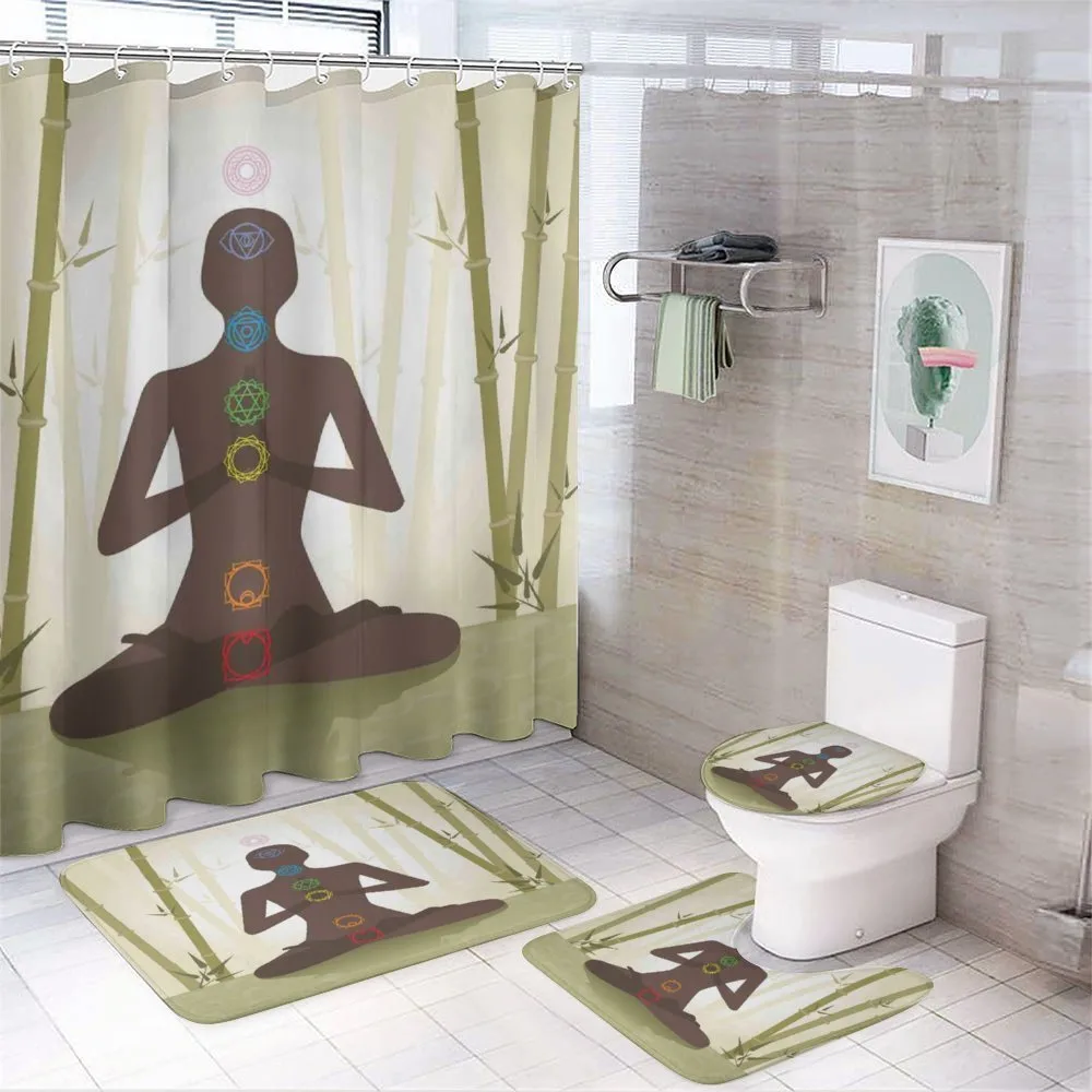 Yoga in Bamboo Stems — 4-Piece Bathroom Set preview