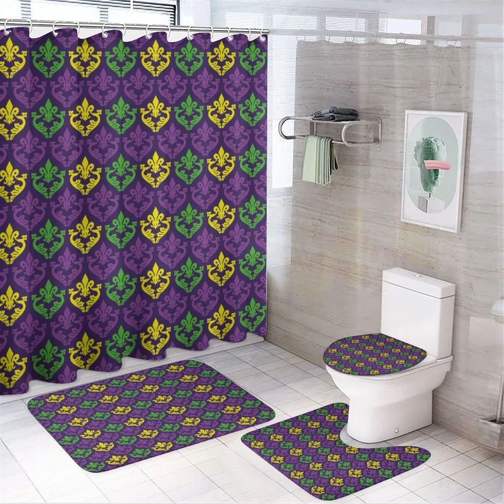 Antique Motifs Tile — 4-Piece Bathroom Set preview
