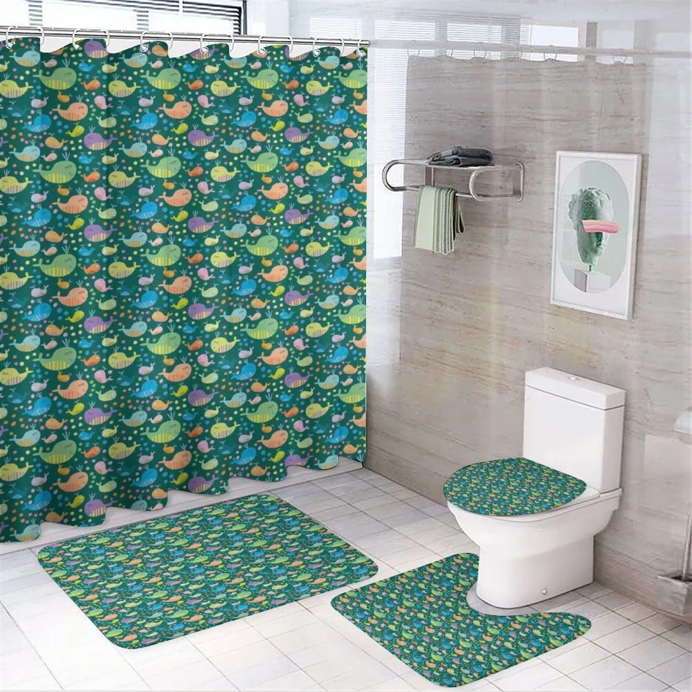 Childish Cartoon Fauna — 4-Piece Bathroom Set preview