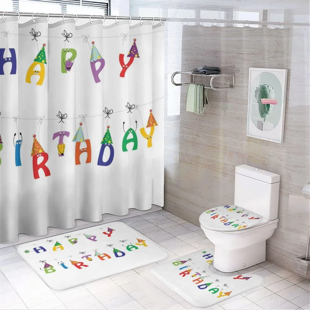 Funny Letters on Ropes 4-Piece Bathroom Set product video