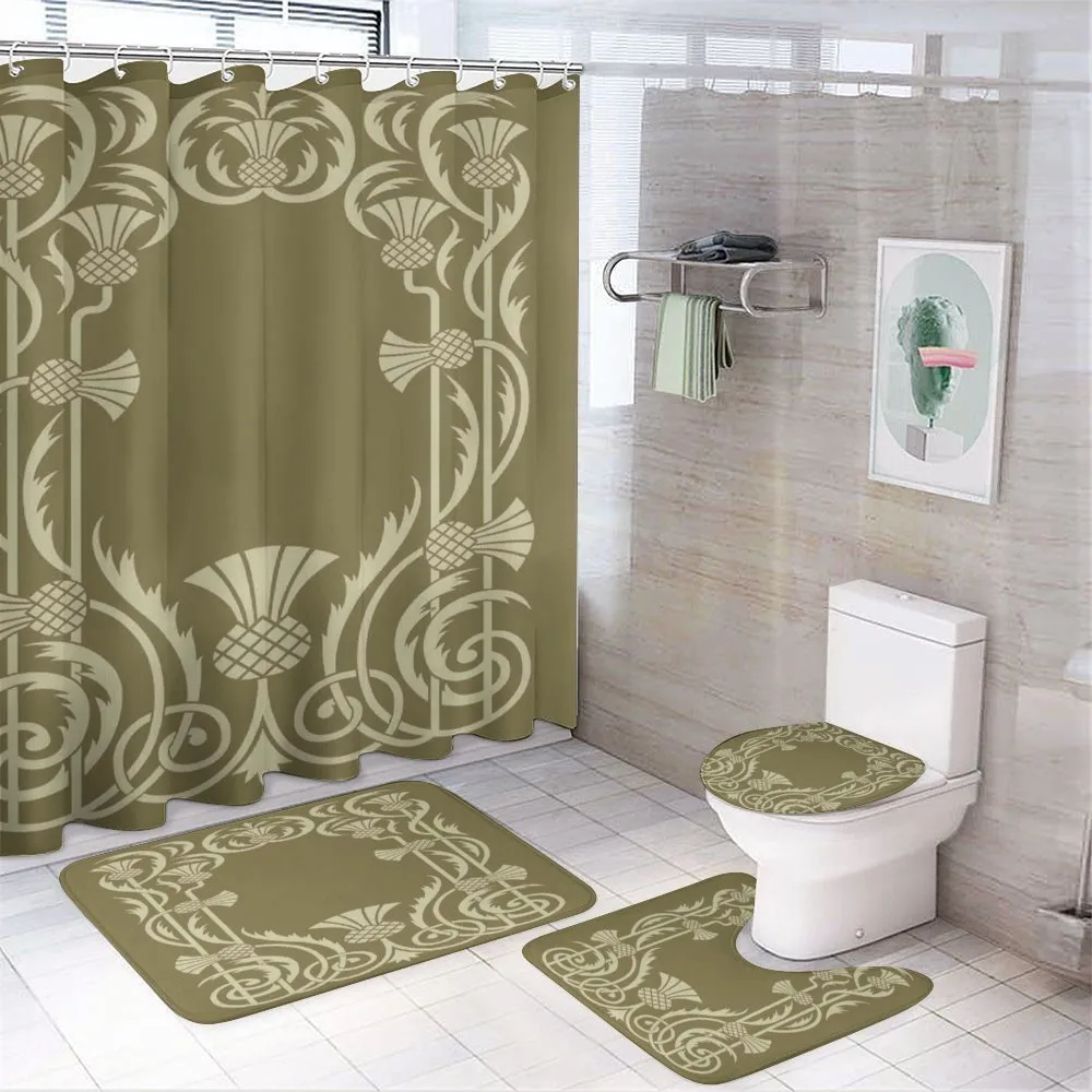 Pineapple Border — 4-Piece Bathroom Set preview