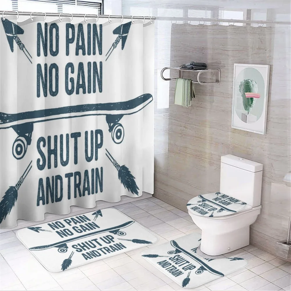 Skateboard Boho — 4-Piece Bathroom Set preview