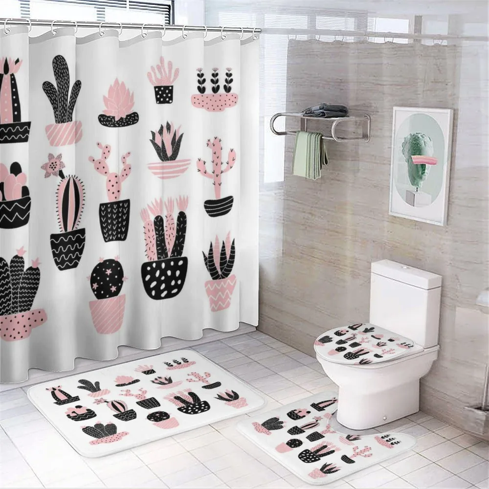 Succulent Pots — 4-Piece Bathroom Set preview