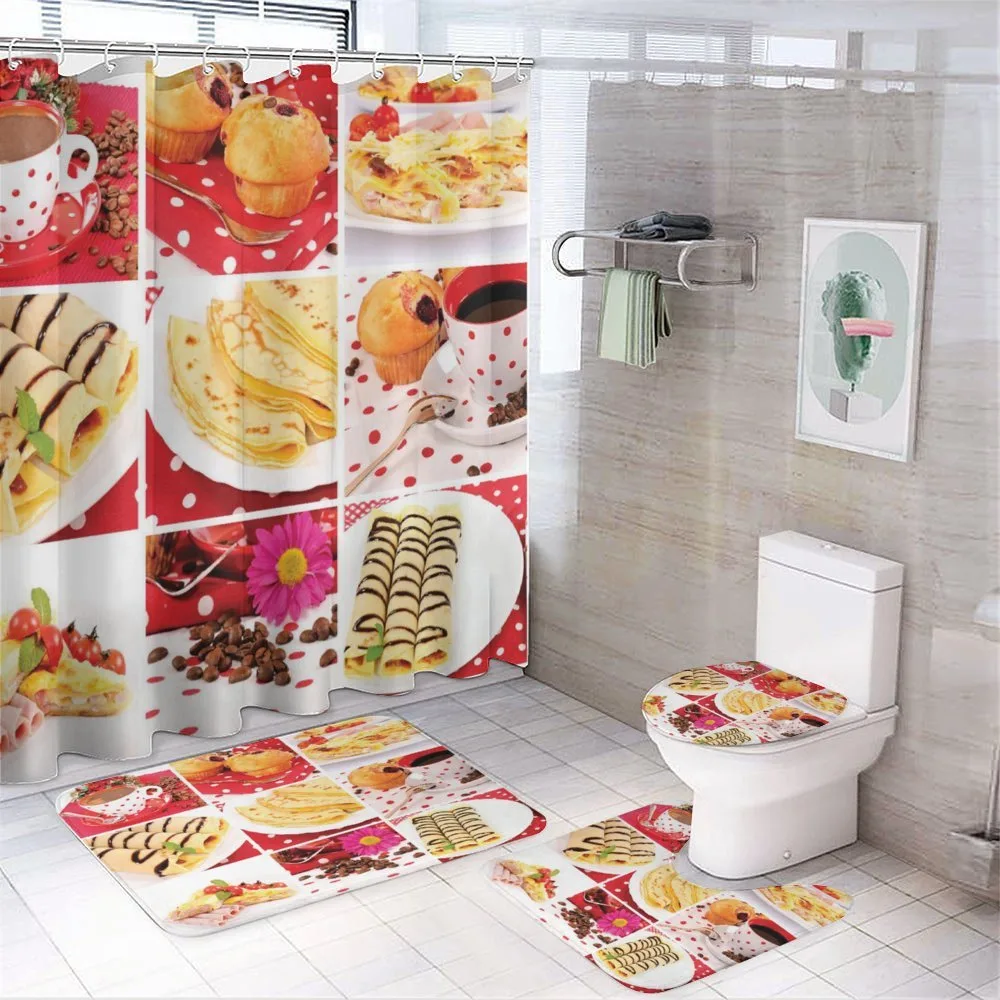 Bakery Collage Photo — 4-Piece Bathroom Set preview