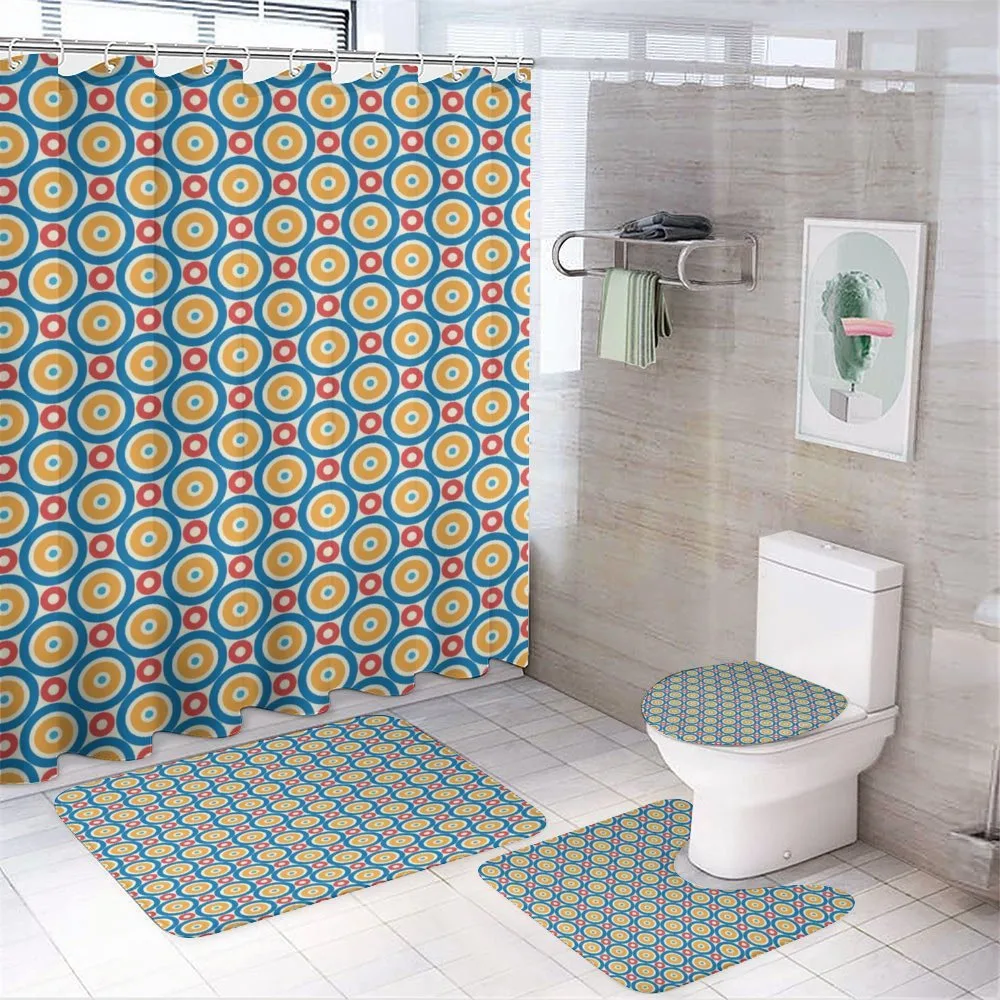 Big Small Circles and Dots — 4-Piece Bathroom Set preview