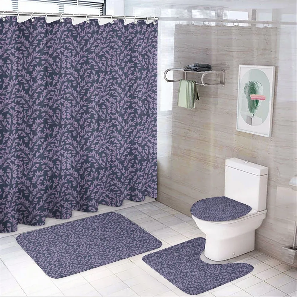 Foliage Silhouettes Corsage — 4-Piece Bathroom Set preview