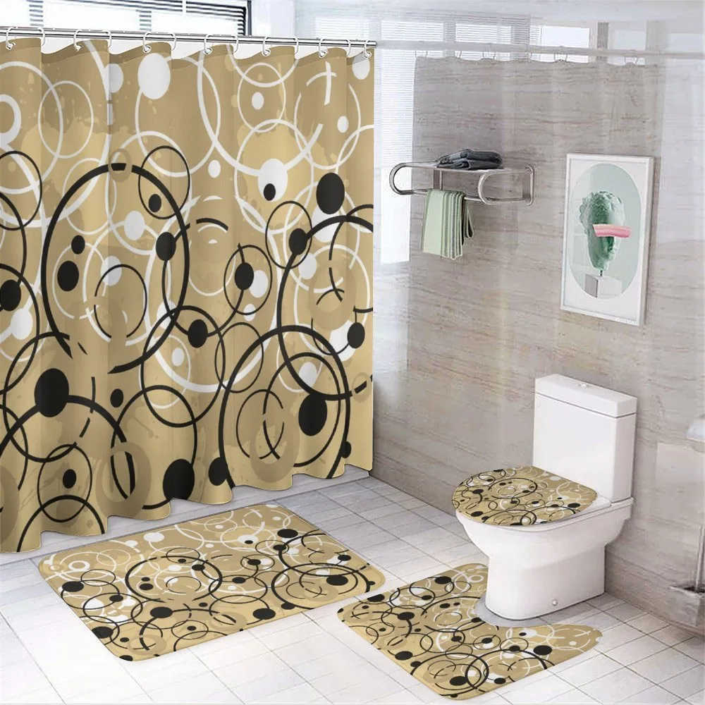 Funky Grungy Retro 4-Piece Bathroom Set product video
