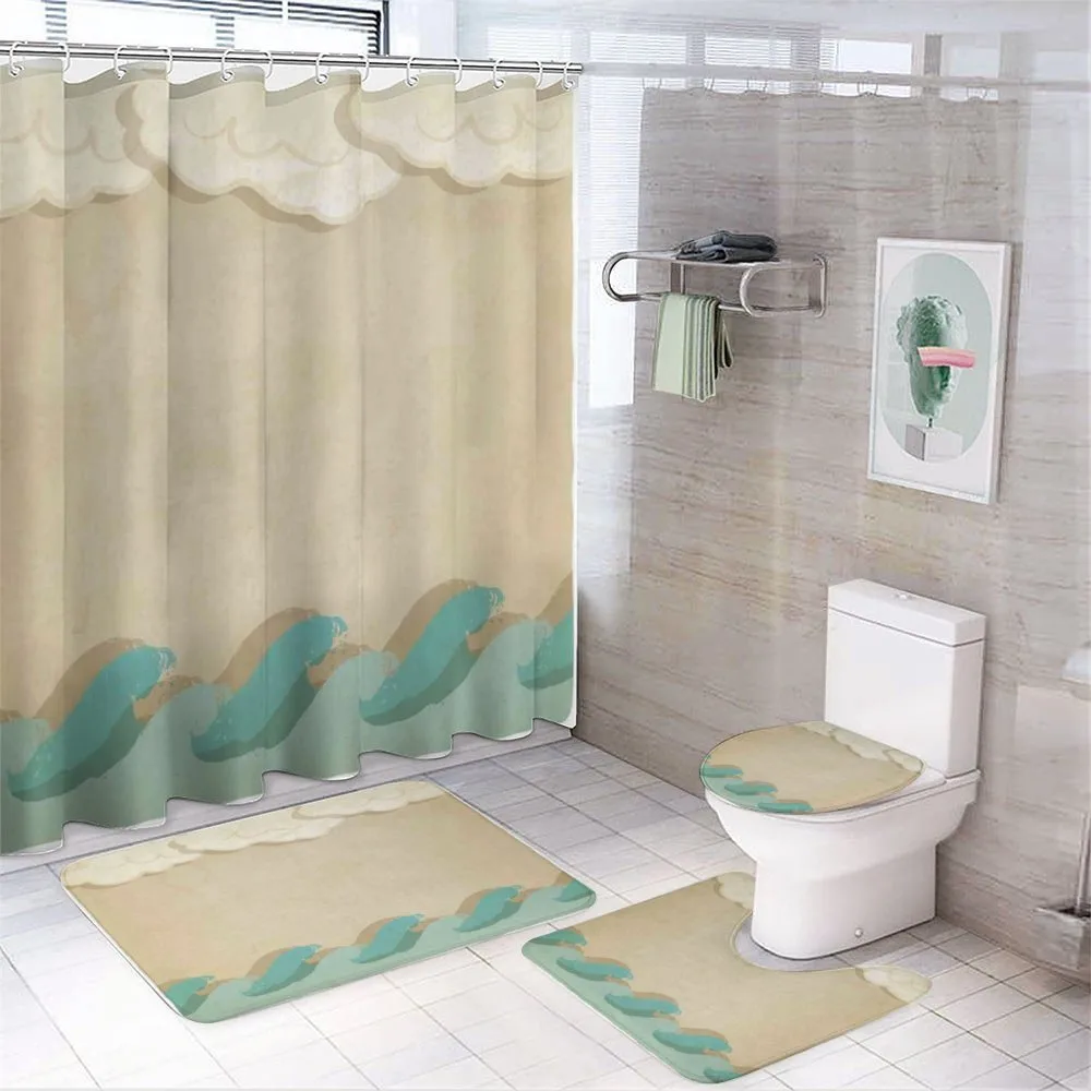 Grunge Old 4-Piece Bathroom Set product video