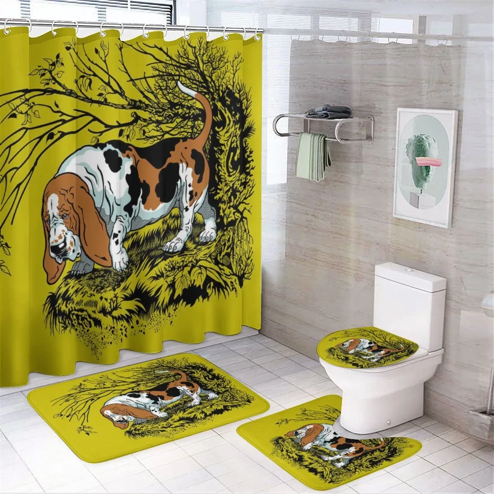 Hunting Dog Woods — 4-Piece Bathroom Set preview