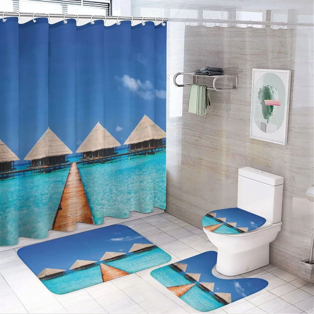 Maldives Clear Waters — 4-Piece Bathroom Set preview