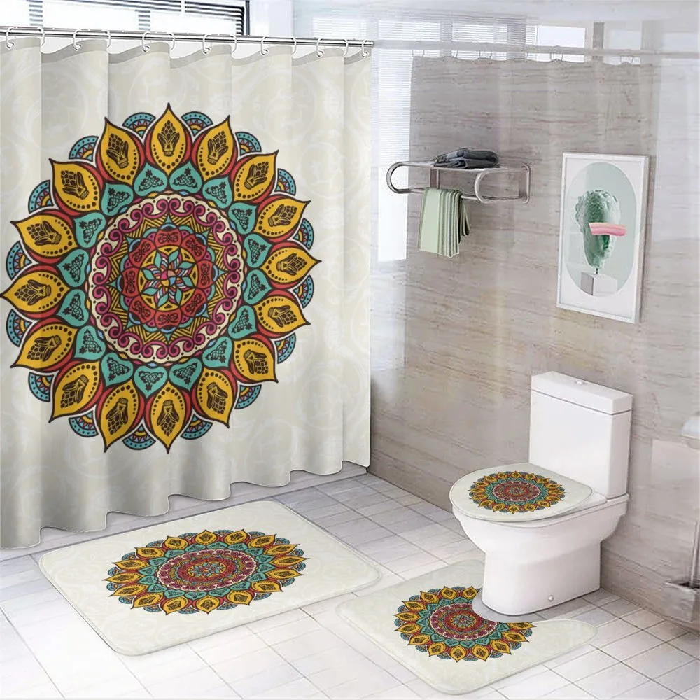 Mandala Vintage Elements — 4-Piece Bathroom Set preview