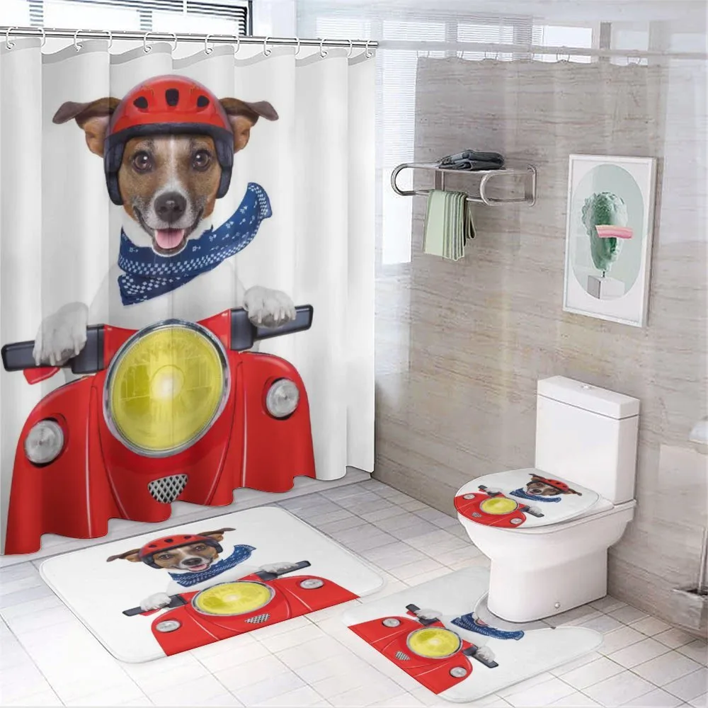 Puppy Pet Motorbike 4-Piece Bathroom Set product video