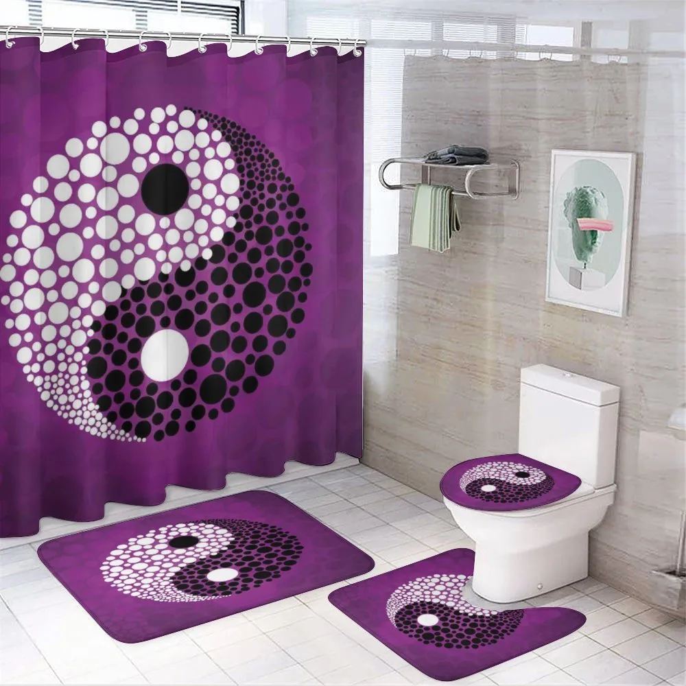 Ying Yang Harmony Balance 4-Piece Bathroom Set product video