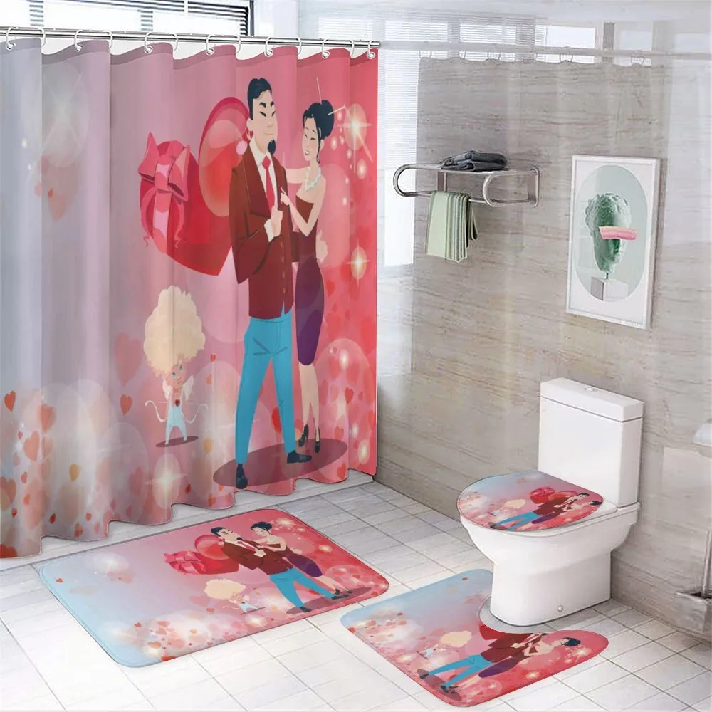 Afro Haired Cupid 4-Piece Bathroom Set product video