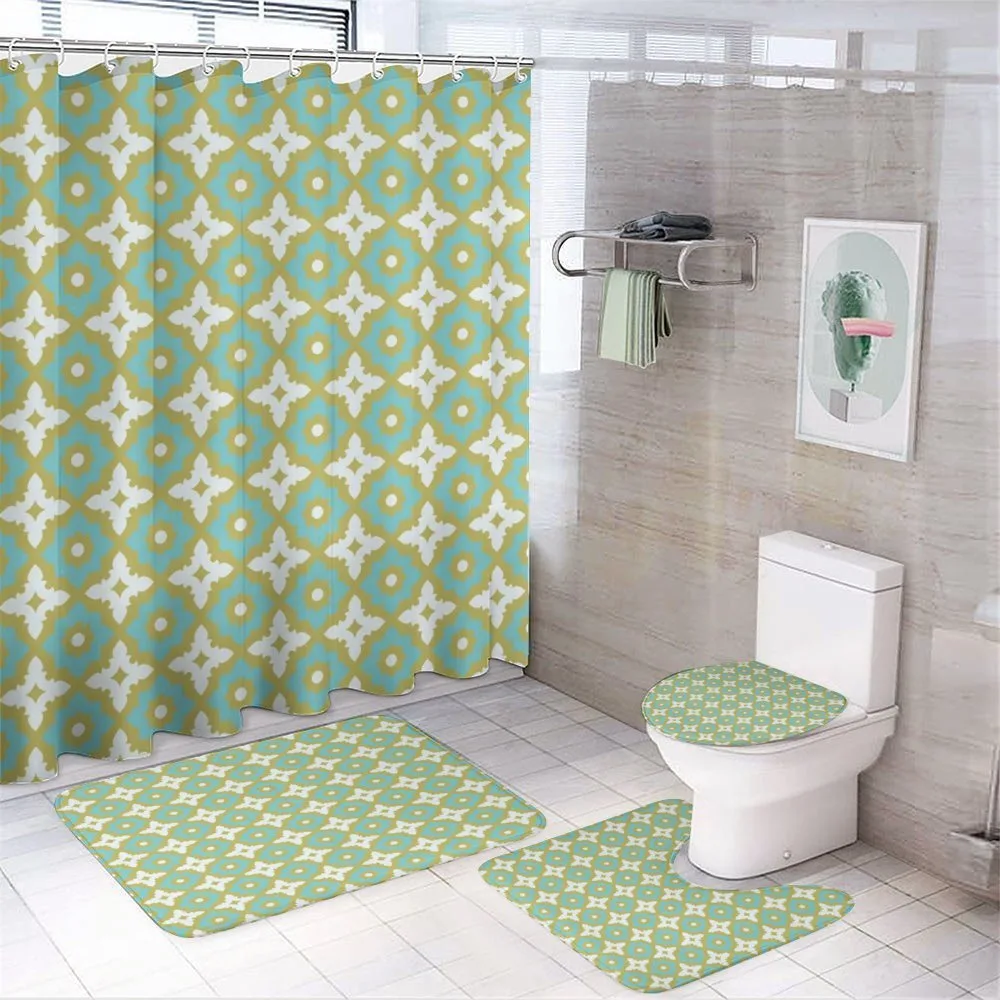 Floral Tones Ornate — 4-Piece Bathroom Set preview