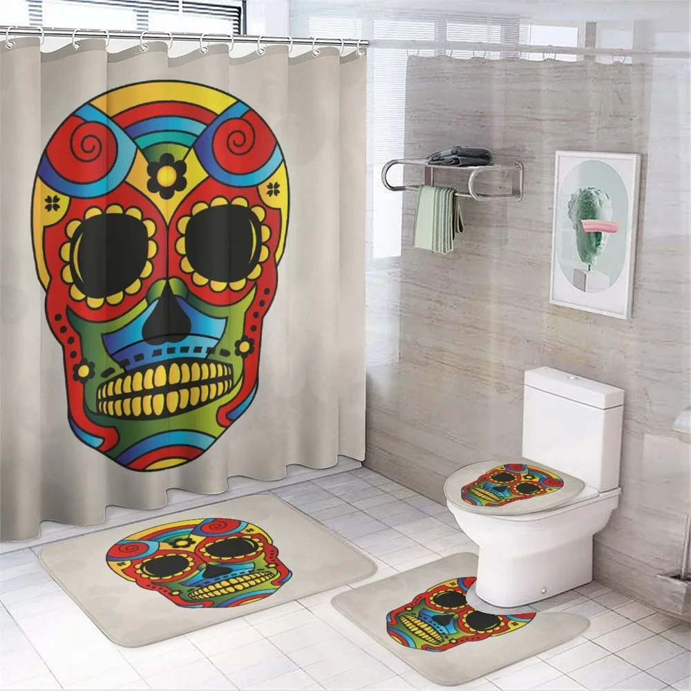 Latin Macabre Myth 4-Piece Bathroom Set product video