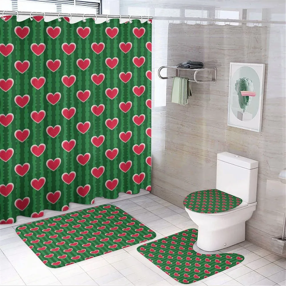 Love Pattern — 4-Piece Bathroom Set preview