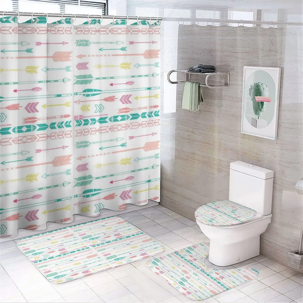 Pastel Boho Art — 4-Piece Bathroom Set preview