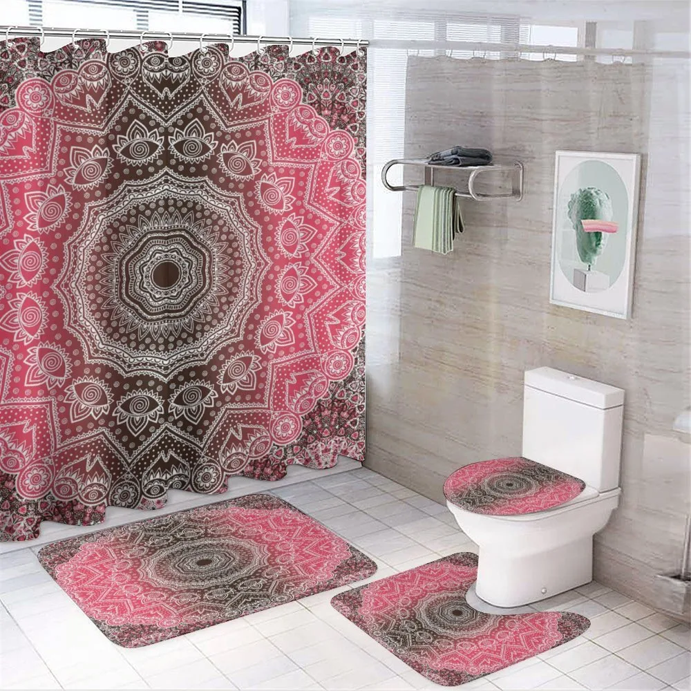 Retro Bohemian Ombre — 4-Piece Bathroom Set preview