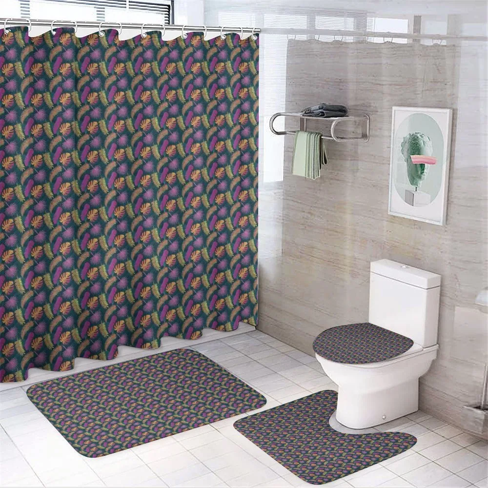 Exotic Flora Foliage — 4-Piece Bathroom Set preview