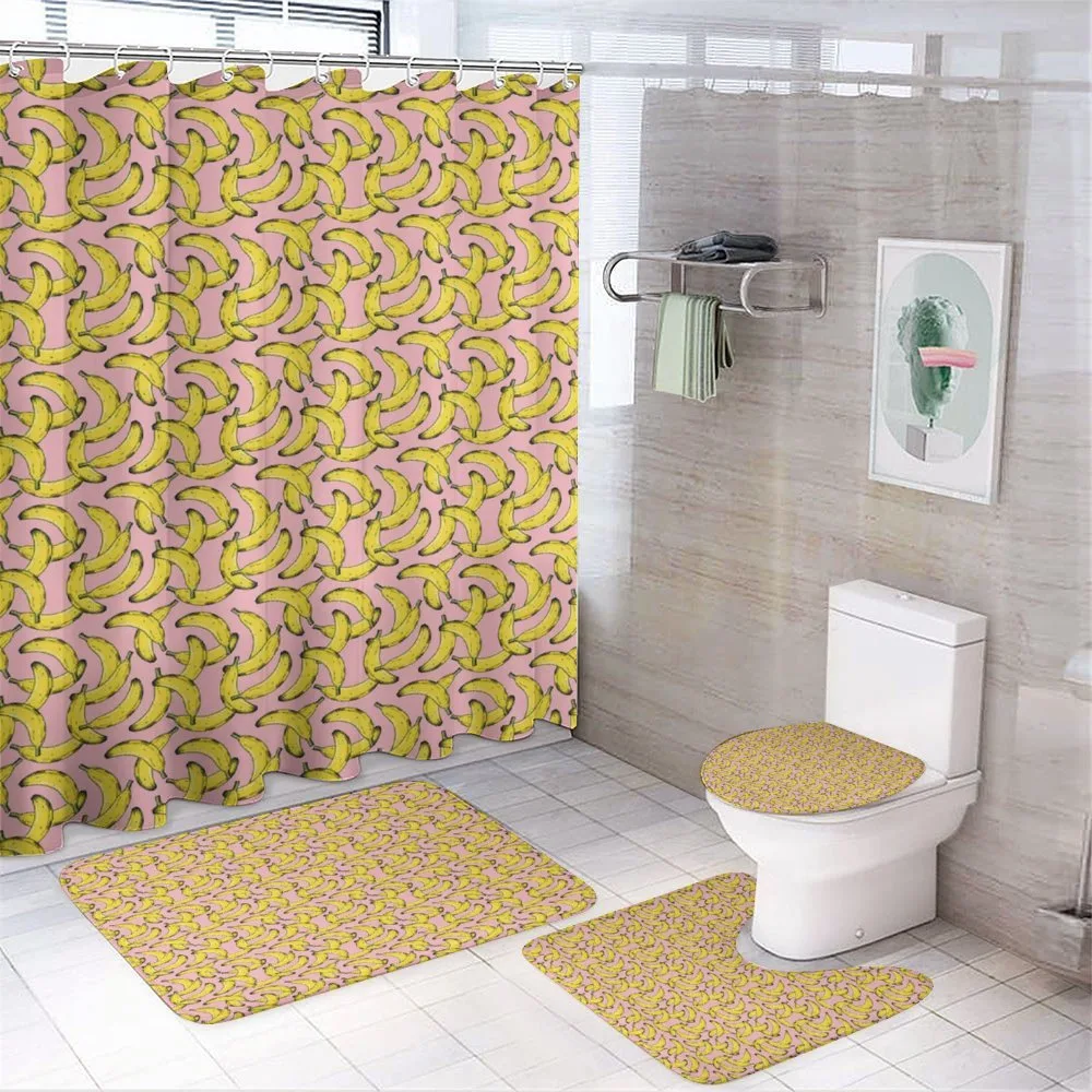 Fruit Fun Pop Pattern — 4-Piece Bathroom Set preview