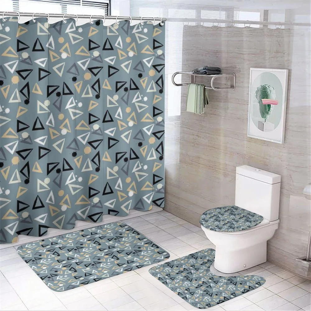 Triangles Blots — 4-Piece Bathroom Set preview