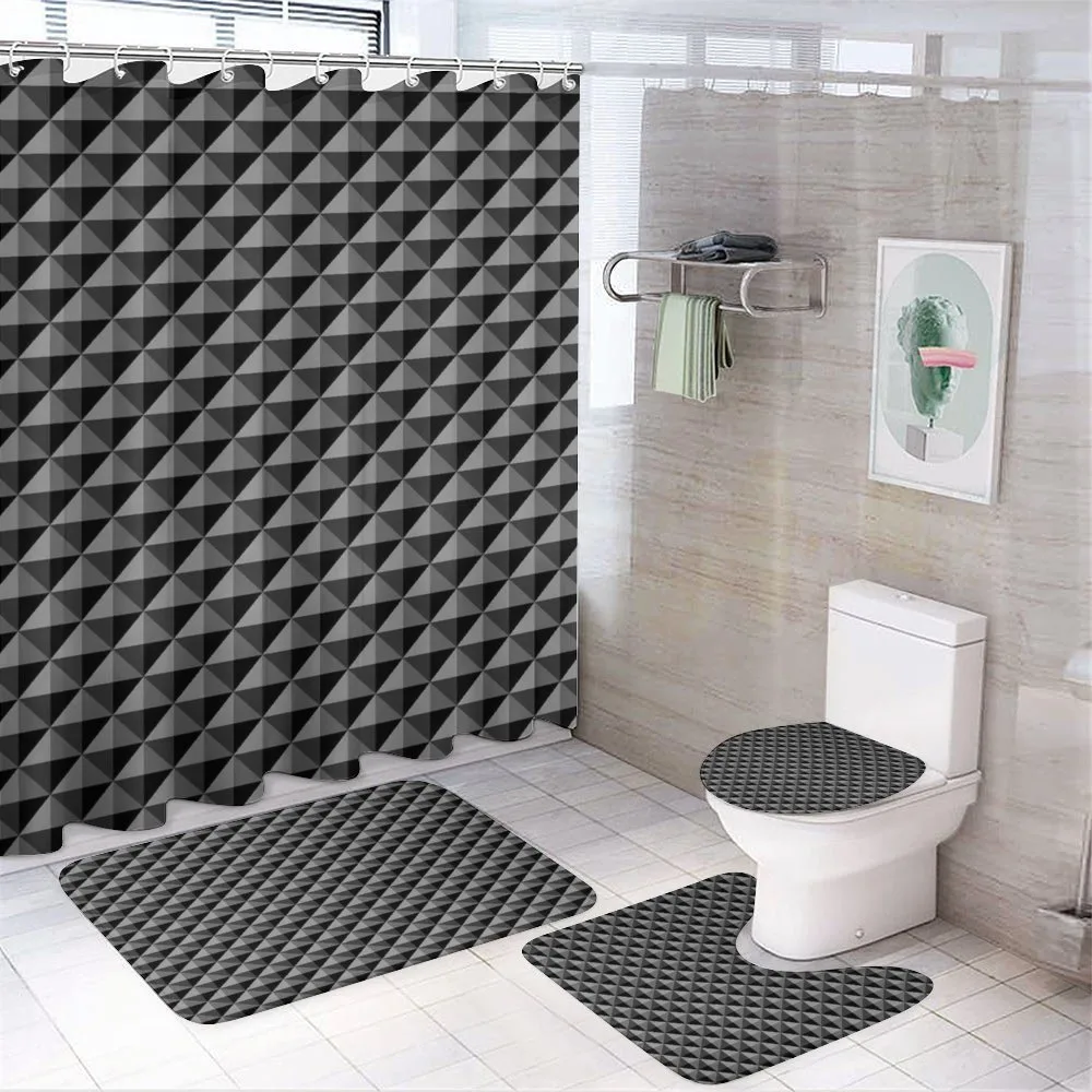 Triangles Modern — 4-Piece Bathroom Set preview