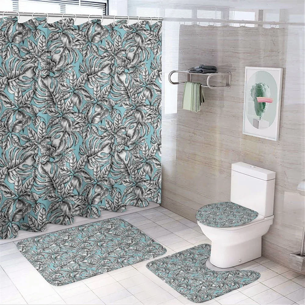 Vintage Exotic Jungle Art — 4-Piece Bathroom Set preview