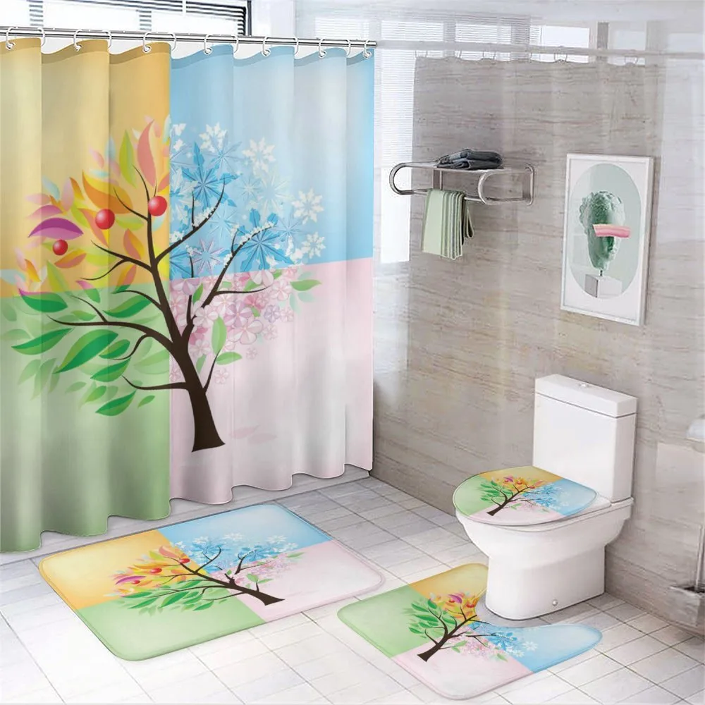 4 Seasons Tree Environment — 4-Piece Bathroom Set preview