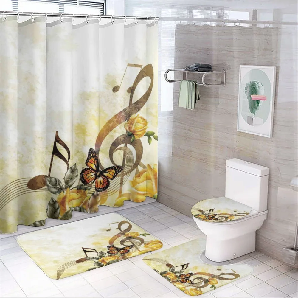 Bridal Wedding Floral — 4-Piece Bathroom Set preview