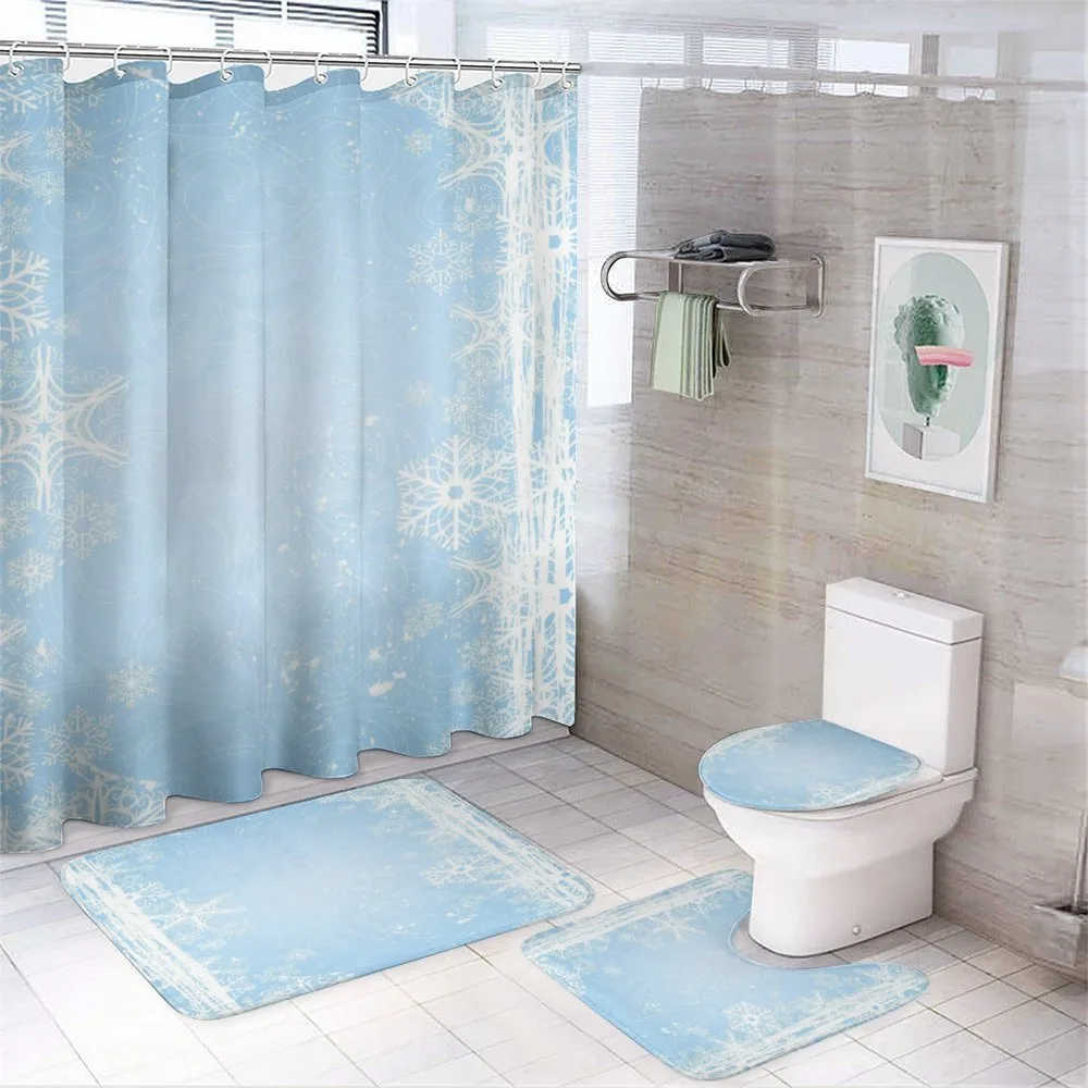 Christmas Snowflake Soft — 4-Piece Bathroom Set preview