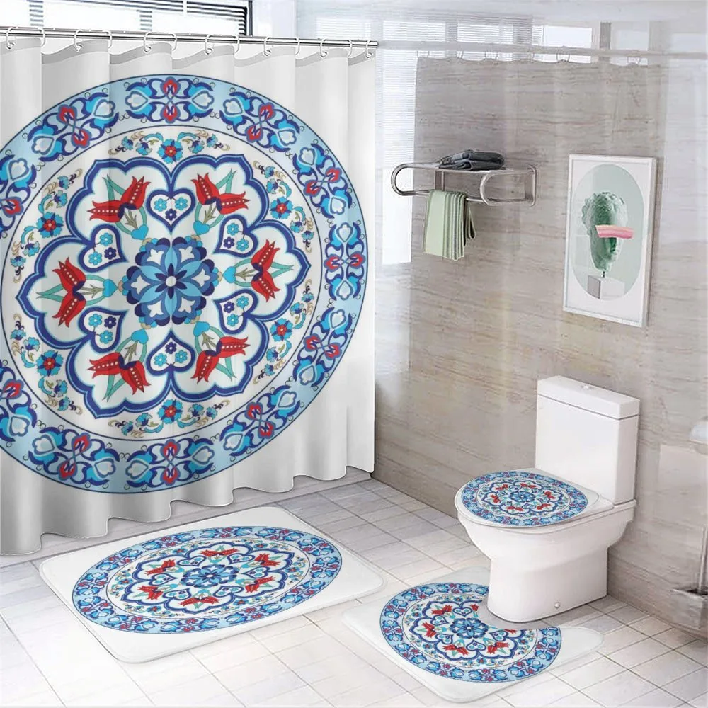 European Floral Tulips — 4-Piece Bathroom Set preview
