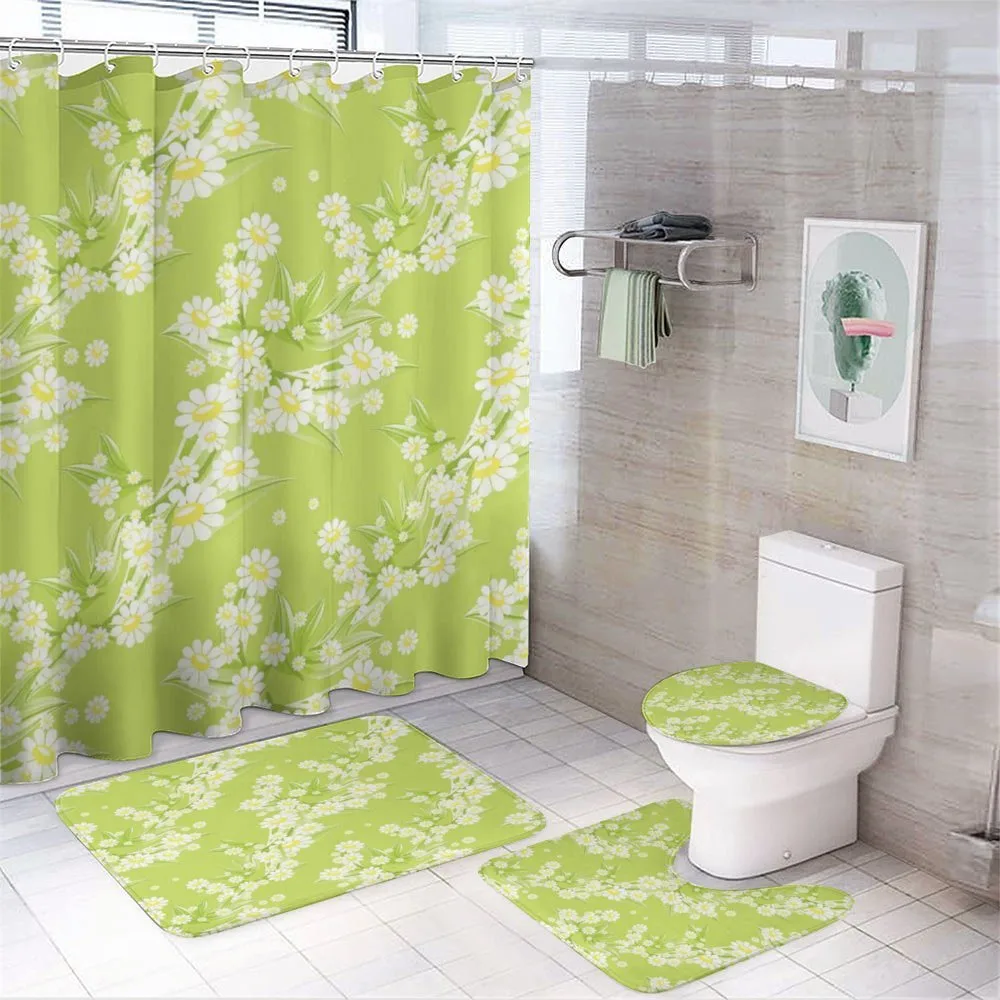 Fresh Green Springtime — 4-Piece Bathroom Set preview