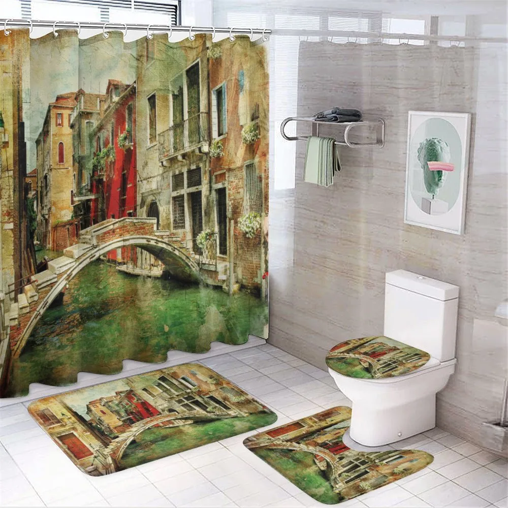 Historic Landscape Art — 4-Piece Bathroom Set preview