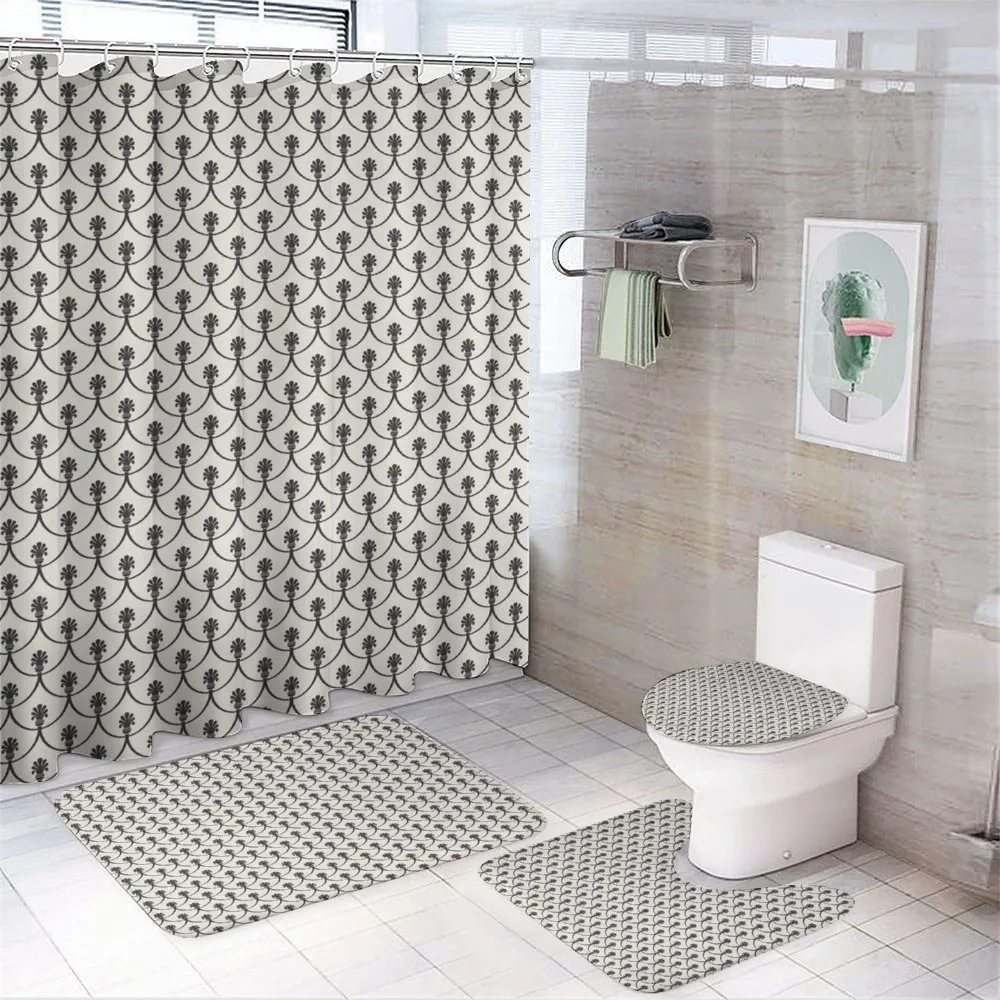 Jazz Age Style Swirls — 4-Piece Bathroom Set preview