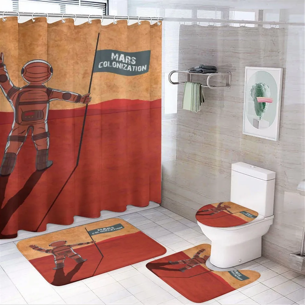 Mars Colonization Space — 4-Piece Bathroom Set preview