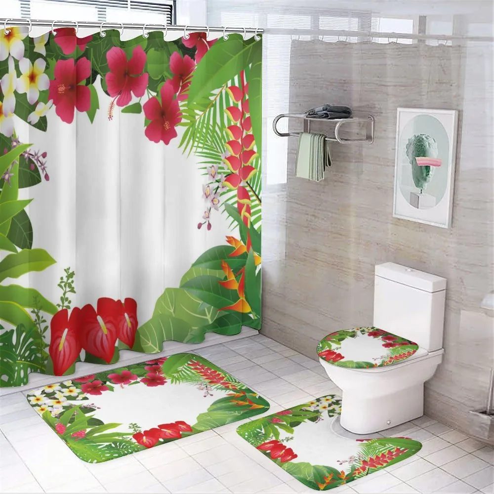 Plumeria Crepe Gingers — 4-Piece Bathroom Set preview