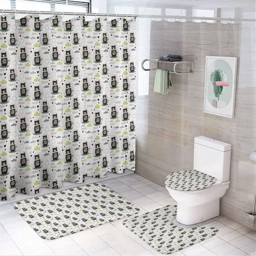 Sleeping Bear Hearts 4-Piece Bathroom Set product video