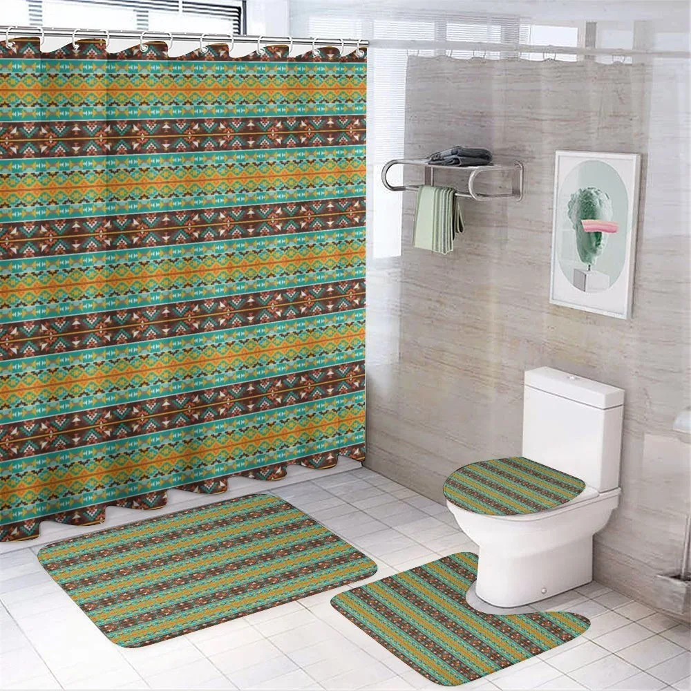Tribal Art Pattern — 4-Piece Bathroom Set preview