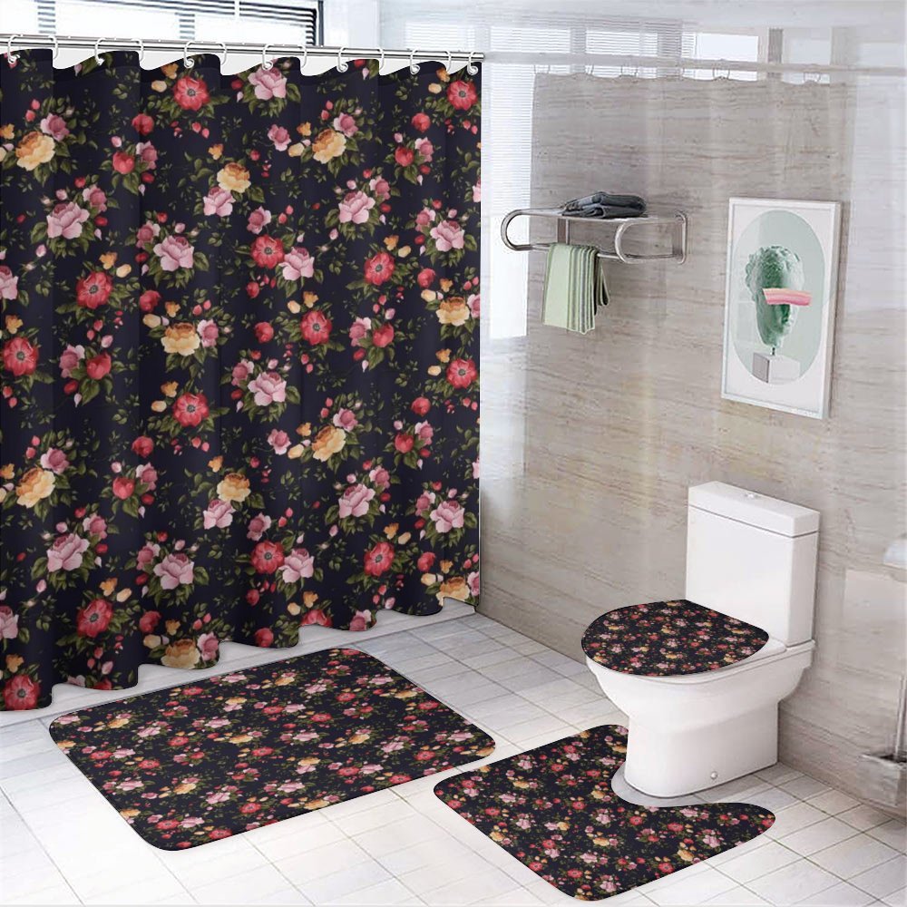 Vintage Rose Garden 4-Piece Bathroom Set product video
