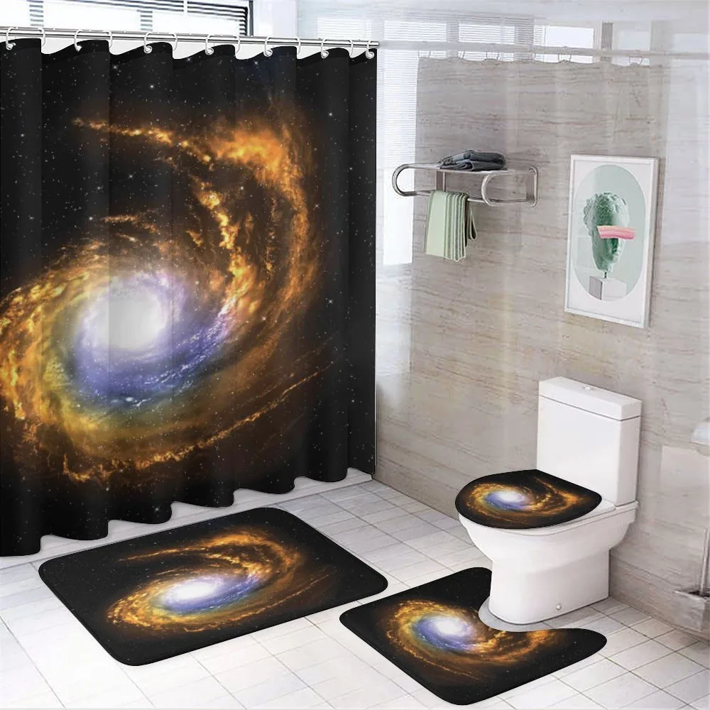 Cosmic Nebula Cloud — 4-Piece Bathroom Set preview