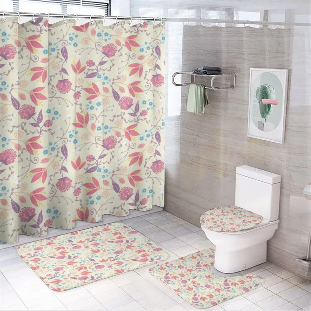 Fresh Spring Field — 4-Piece Bathroom Set preview