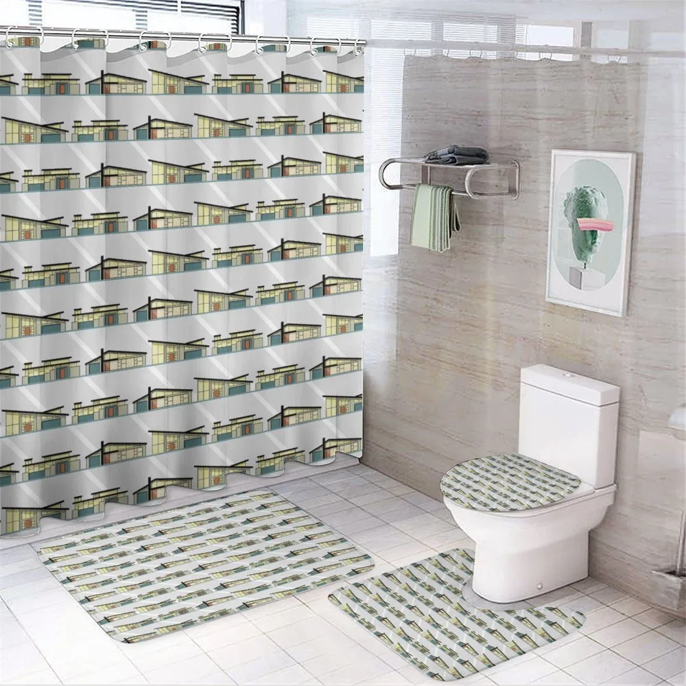 Geometric Modern Architecture — 4-Piece Bathroom Set preview